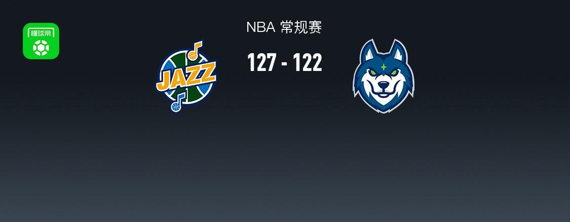 NBA战报:爵士127-122逆转森林狼,基扬特-乔治43+3